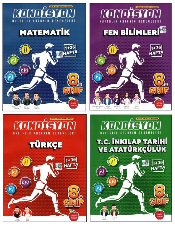 Newton 8. Sınıf LGS Matematik + Fen Bilimleri + Türkçe + İnkılap Kondisyon Denemeleri 4 Kitap ürün görseli 1