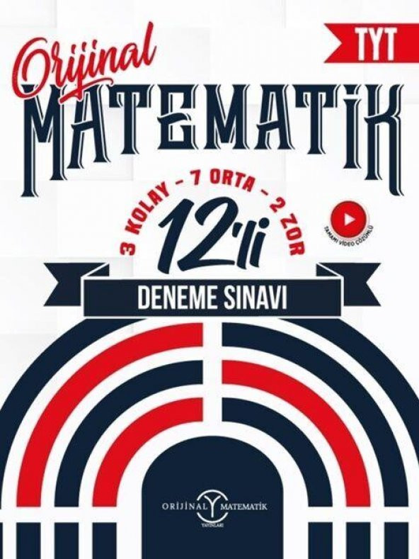 TYT Matematik 12 li Deneme Sınavı Orijinal Yayınları ürün görseli 1