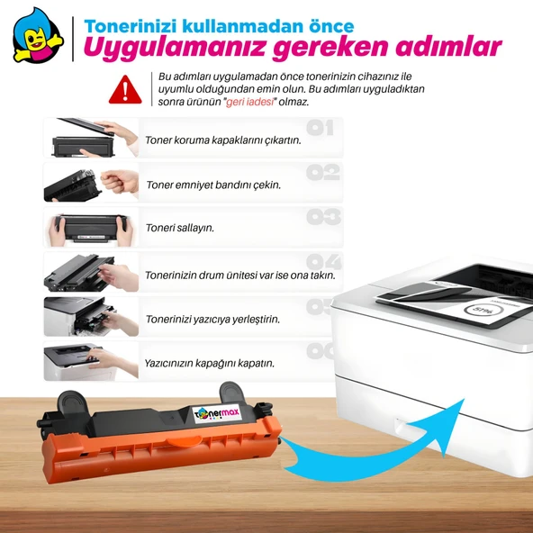 Tonermax® Kyocera MA2001w Muadil Toner /TK-1240 Muadil Toner