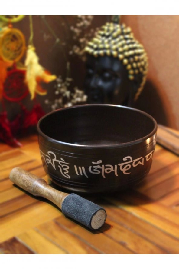 Siyah Meditasyon Çanı Yoga Çanı Tibet Çanağı 2 ürün görseli 1