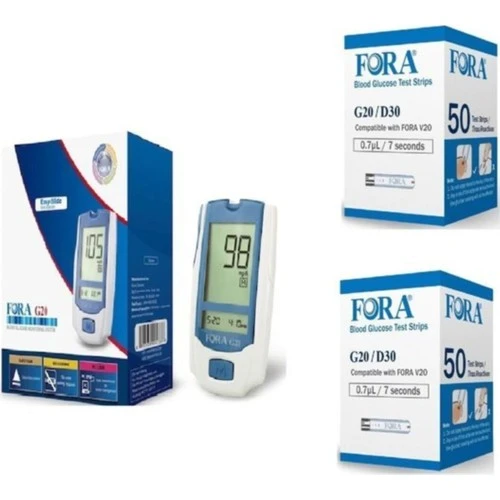 Fora Şeker Cihazı G20 + 2 Kutu (100 Adet) Strip ürün görseli 1