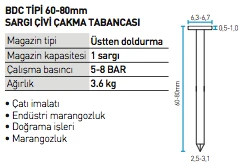 Bea 802 DC Başlı Sargı Çivi Makinası - Resim 2