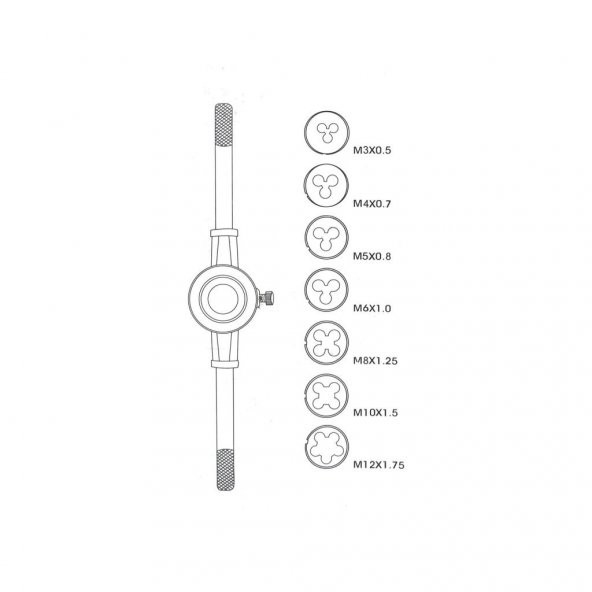 Merttools 8 Parça Pafta Seti 39561 - Resim 4