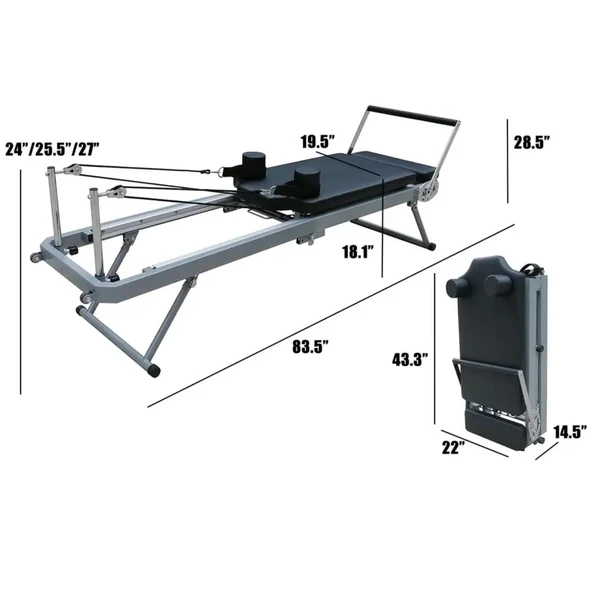 Katlanabilir Pilates Reformer Cihazı ürün görseli 1