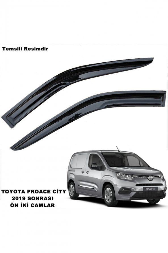 Toyota Proace City Mügen Cam Rüzgarlığı 2019 Sonrası 2 Li Set Ön Iki Camlar - ürün görseli 1