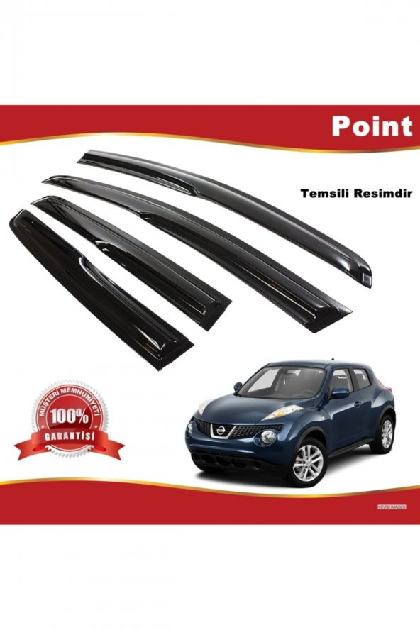 Nissan Juke Mügen Cam Rüzgarlığı 2010-2014 Arası 4 Lü Takım ürün görseli 1