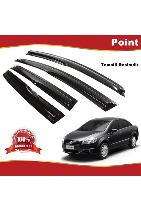Fiat Linea Mügen Cam Rüzgarlığı 2007-2018 Arası 4 Lü Takım ürün görseli 1