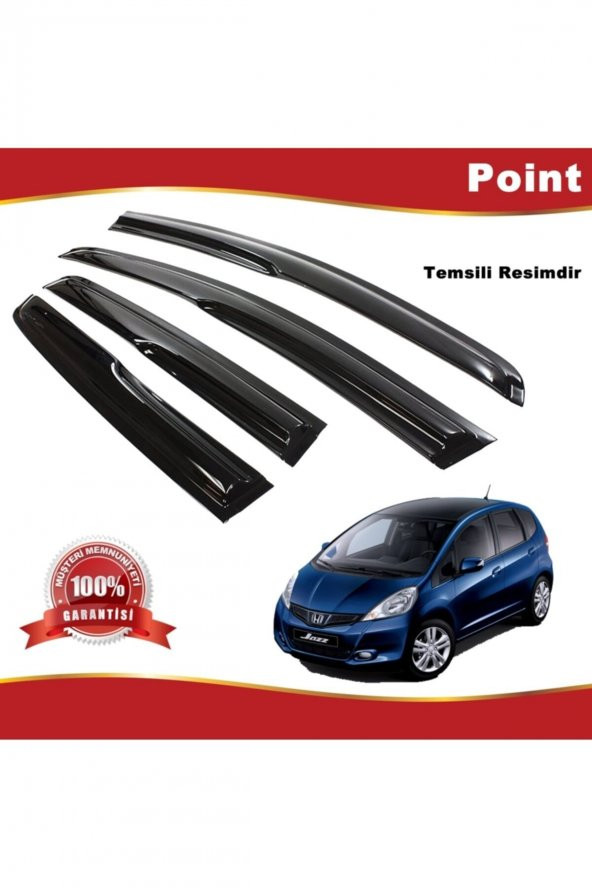 Honda Jazz Mügen Cam Rüzgarlığı 2009-2011 Arası 4 Lü Takım ürün görseli 1