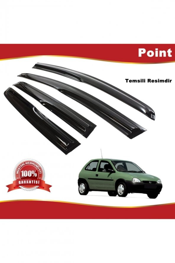Opel Corsa B Mügen Cam Rüzgarlığı 1993-2000 Arası 4 Lü Takım ürün görseli 1
