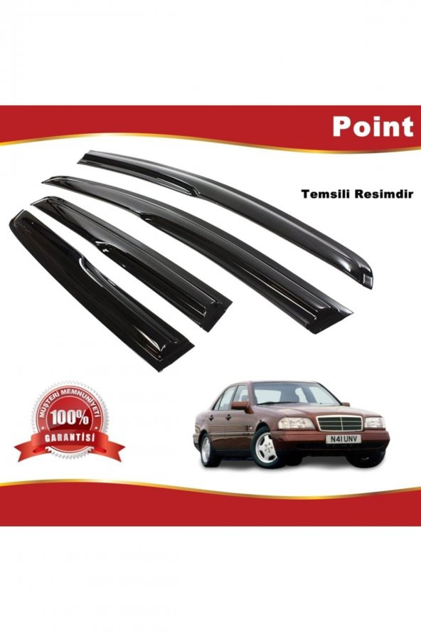 Mercedes C Kasa Mügen Cam Rüzgarlığı 1993-1999 Arası 4 Lü Takım ürün görseli 1