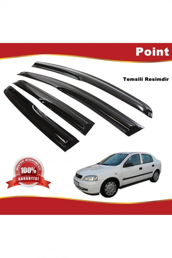 Opel Astra G Sedan Mügen Cam Rüzgarlığı 1998-2009 Arası 4 Lü Takım ürün görseli 1
