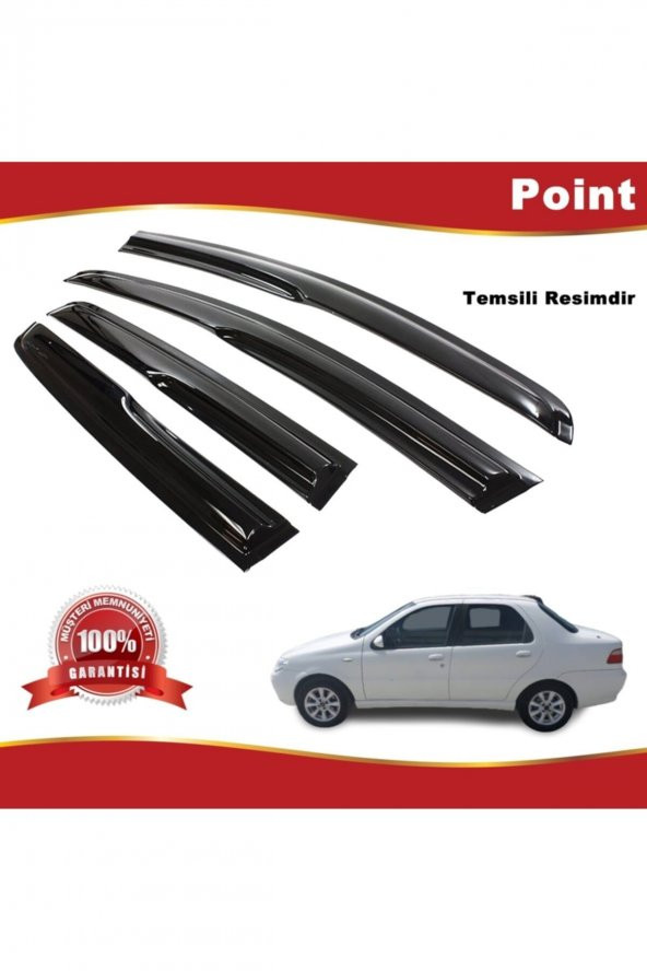 Fiat Albea Mügen Cam Rüzgarlığı 2002-2012 Arası 4 Lü Takım ürün görseli 1