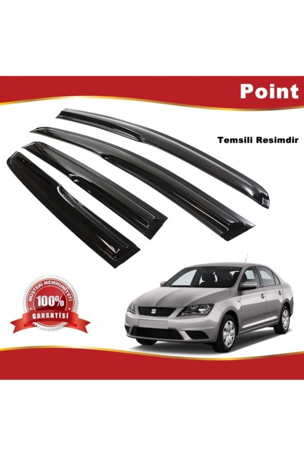 Seat Toledo Mügen Cam Rüzgarlığı 2013-2020 Arası 4 Lü Takım ürün görseli 1