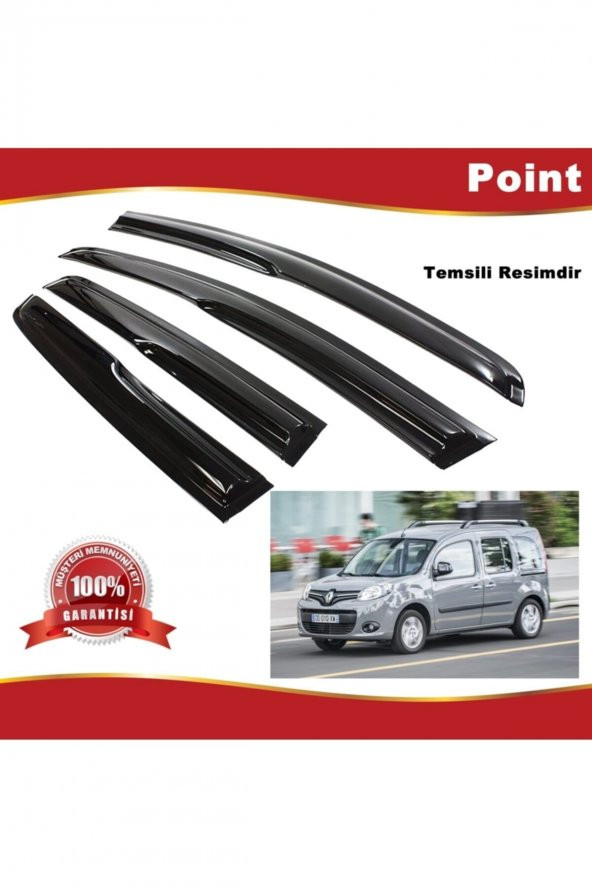 Renault Kangoo 2 Mügen Cam Rüzgarlığı 2015-2020 Arası 4 Lü Takım ürün görseli 1