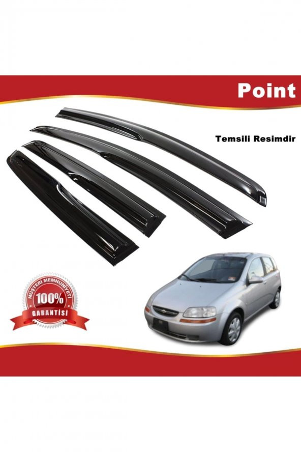 Chevrolet Aveo Hb Mügen Cam Rüzgarlığı 2006-2011 Arası 4 Lü Takım ürün görseli 1