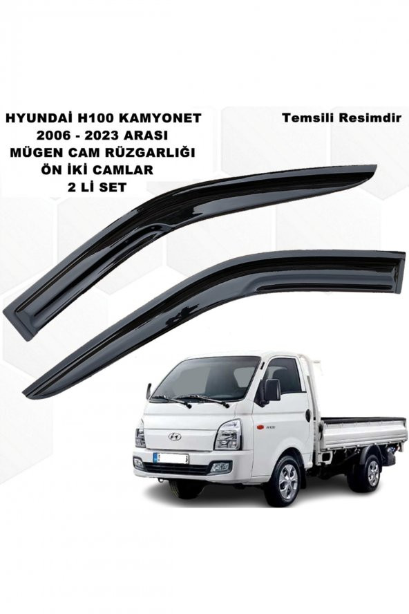 Hyundai H100 Kamyonet Mügen Cam Rüzgarlığı Yeni Kasa 2006 - 2023 Arası Ön Iki Cam 2 Li - ürün görseli 1