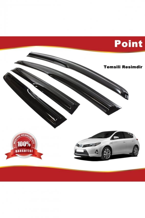 Toyota Auris Mügen Cam Rüzgarlığı Hb 2013-2019 Arası 4 Lü Takım ürün görseli 1