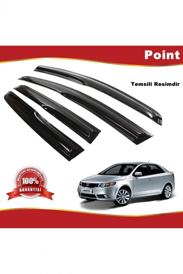 Kia Cerato Mügen Cam Rüzgarlığı Sedan 2009-2013 Arası 4 Lü Takım ürün görseli 1