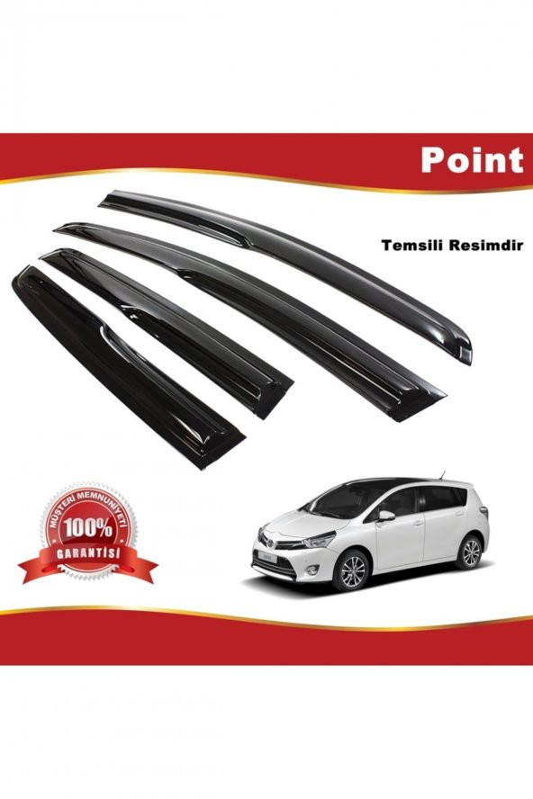 Toyota Verso Mügen Cam Rüzgarlığı 2010-2017 Arası 4lü Takım ürün görseli 1