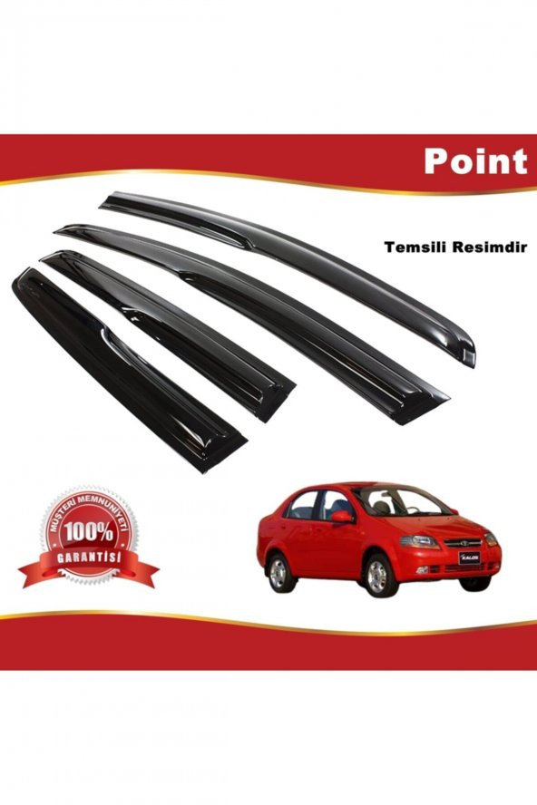 Chevrolet Kalos Sedan Mügen Cam Rüzgarlığı 2004-2007 Arası 4 Lü Takım ürün görseli 1