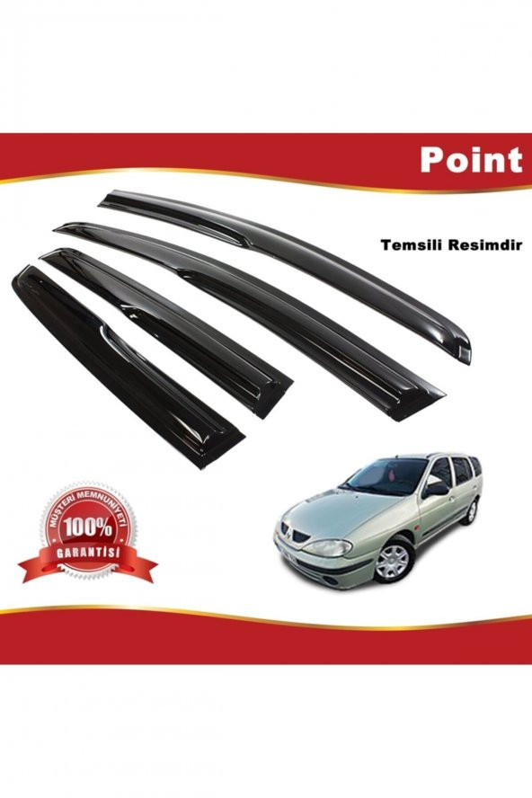 Renault Megane 1 Mügen Cam Rüzgarlığı Stw 1996-2004 Arası 4 Lü Takım ürün görseli 1