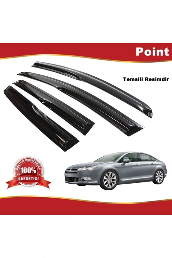 Citroen C5 Sedan Mügen Cam Rüzgarlığı 2008-2015 Arası 4 Lü Takım ürün görseli 1