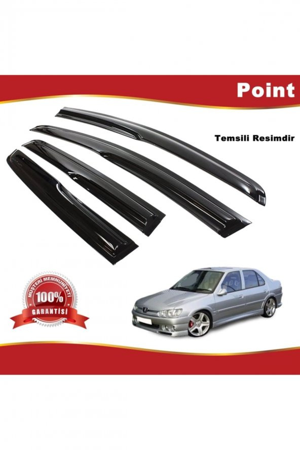 Peugeot 306 Sedan Mügen Cam Rüzgarlığı Tüm Kasalar 4 Lü Takım ürün görseli 1