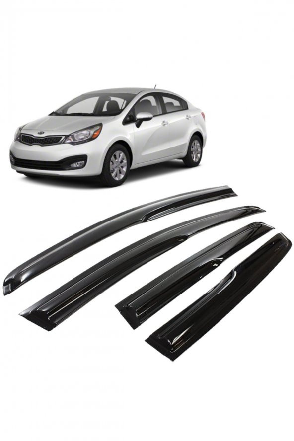 Kia Rio Sedan Mügen Cam Rüzgarlığı 2011-2017 Arası 4 Lü Otoaksesuarbizde ürün görseli 1