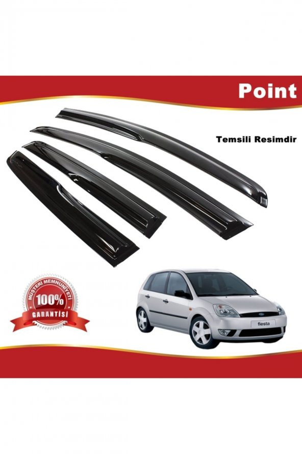 Ford Fiesta Mügen Cam Rüzgarlığı 2005-2009 Arası 4 Lü Takım ürün görseli 1