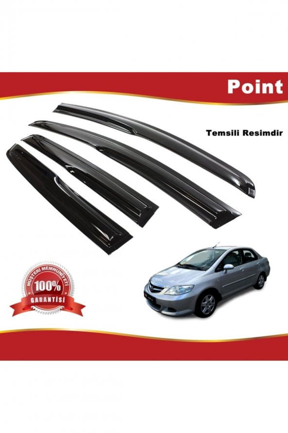 Honda City Mügen Cam Rüzgarlığı 2006-2009 Arası 4 Lü Takım ürün görseli 1