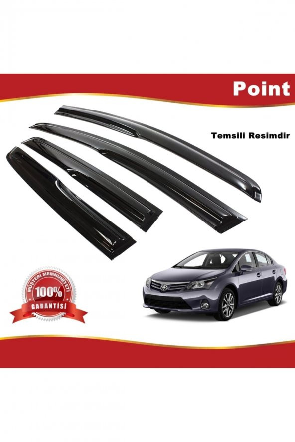 Toyota Avensis Mügen Cam Rüzgarlığı 2009-2015 Arası 4 Lü Takım ürün görseli 1