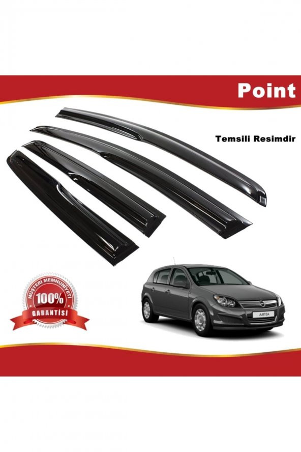 Opel Astra H Mügen Cam Rüzgarlığı Hb 2004-2015 Arası 4 Lü Takım ürün görseli 1