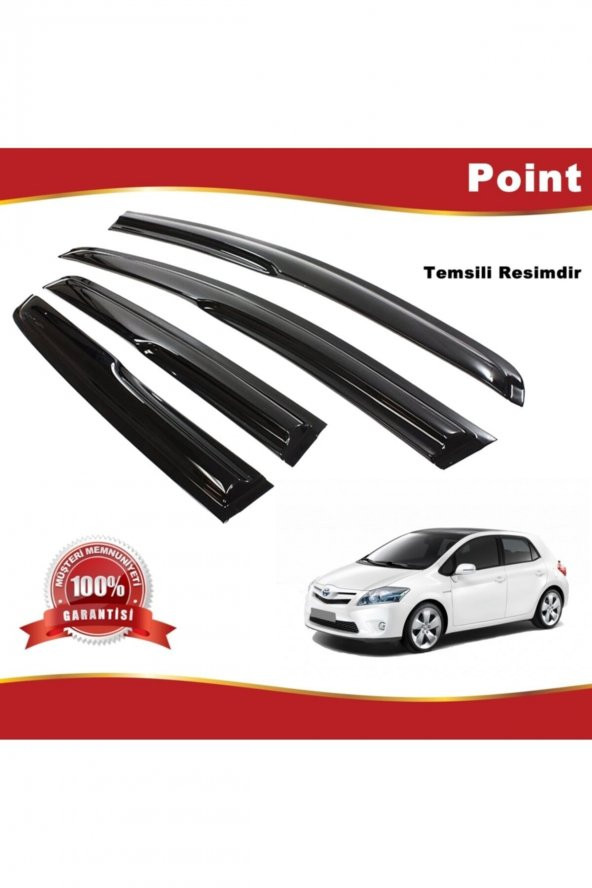 Toyota Auris Mügen Cam Rüzgarlığı Hb 2007-2012 Arası 4 Lü Takım ürün görseli 1
