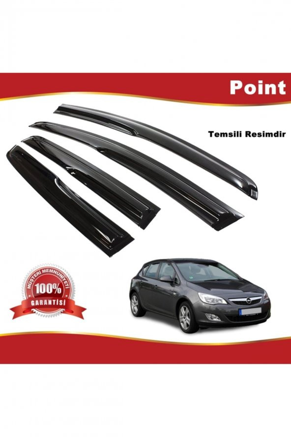 Opel Astra J Hb Mügen Cam Rüzgarlığı 2010-2017 Arası 4 Lü Takım ürün görseli 1