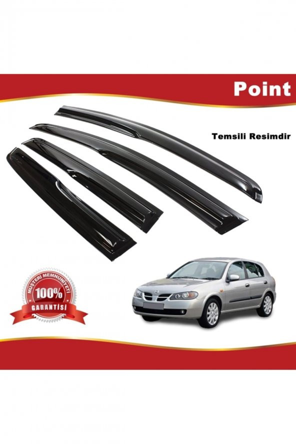 Nissan Almera Hb Mügen Cam Rüzgarlığı 2000-2008 Arası 4 Lü Takım ürün görseli 1