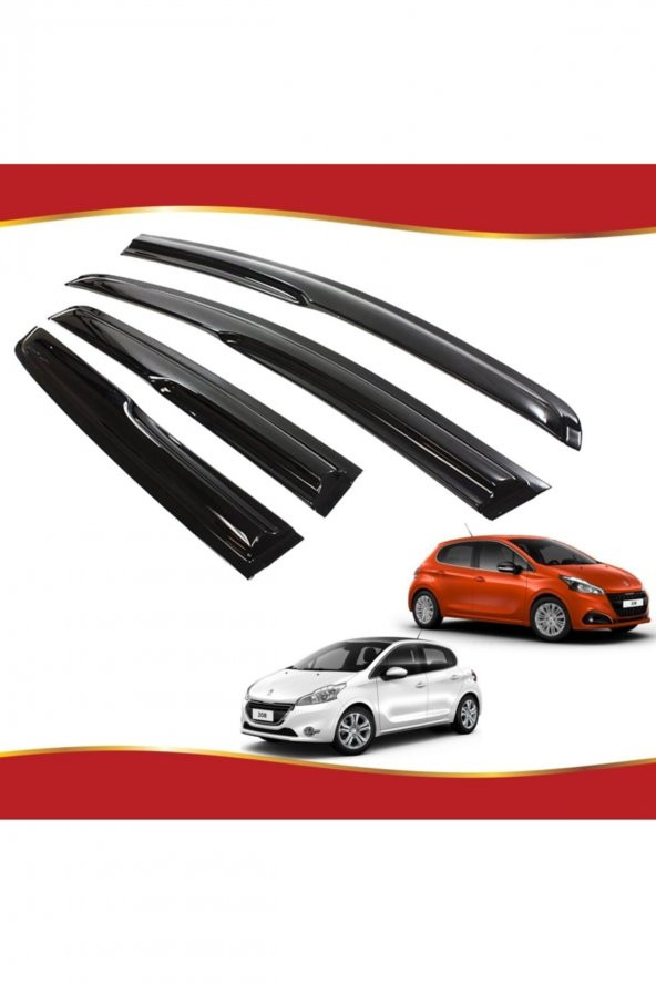 Peugeot 208 Hb Mügen Cam Rüzgarlığı 2012-2019 Arası 4 Lü Takım ürün görseli 1