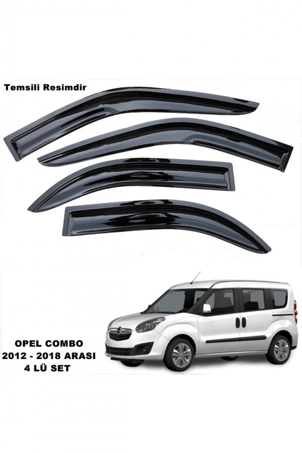 Opel Combo Mügen Cam Rüzgarlığı 2012 - 2018 Arası 4 Lü Takım - ürün görseli 1