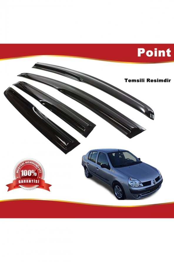 Renault Clio 2 Mügen Cam Rüzgarlığı Sedan 1999-2008 Arası 4 Lü ürün görseli 1
