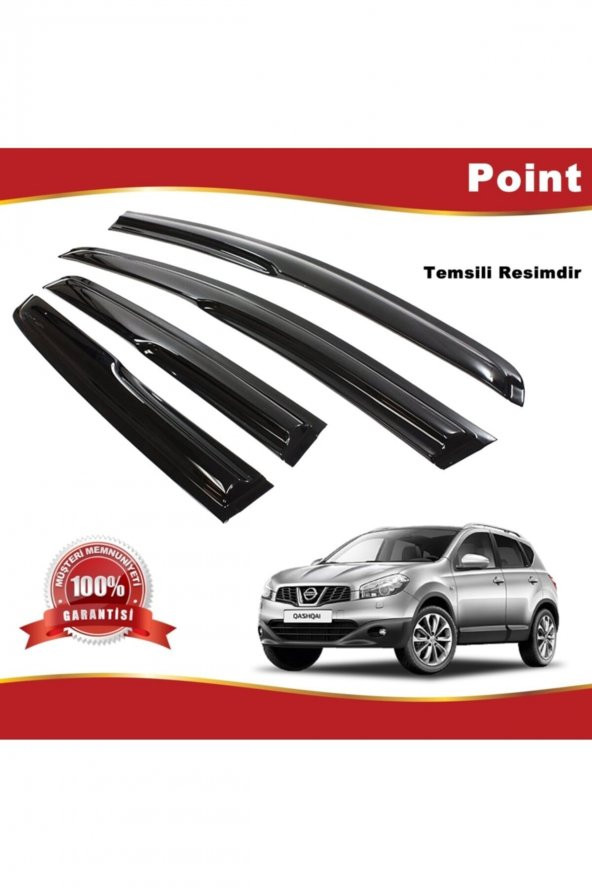 Nissan Qashqai Mügen Cam Rüzgarlığı 2007-2014 Arası 4 Lü Takım ürün görseli 1