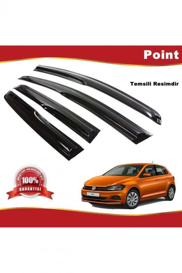 Vw Polo Mügen Cam Rüzgarlığı 2018-sonrası 4 Lü Takım ürün görseli 1