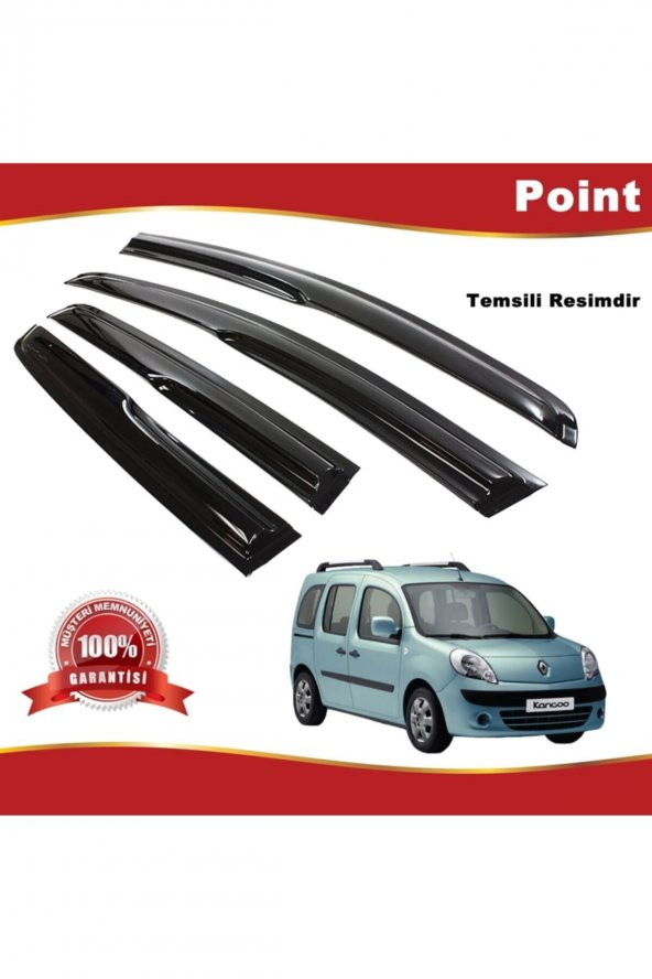 Renault Kangoo 2 Mügen Cam Rüzgarlığı 2008-2015 Arası 4 Lü Takım ürün görseli 1