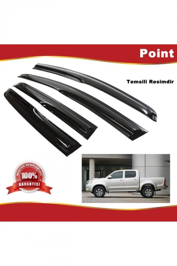 Toyota Hilux Mügen Cam Rüzgarlığı 2006-2015 Arası 4 Lü Takım ürün görseli 1