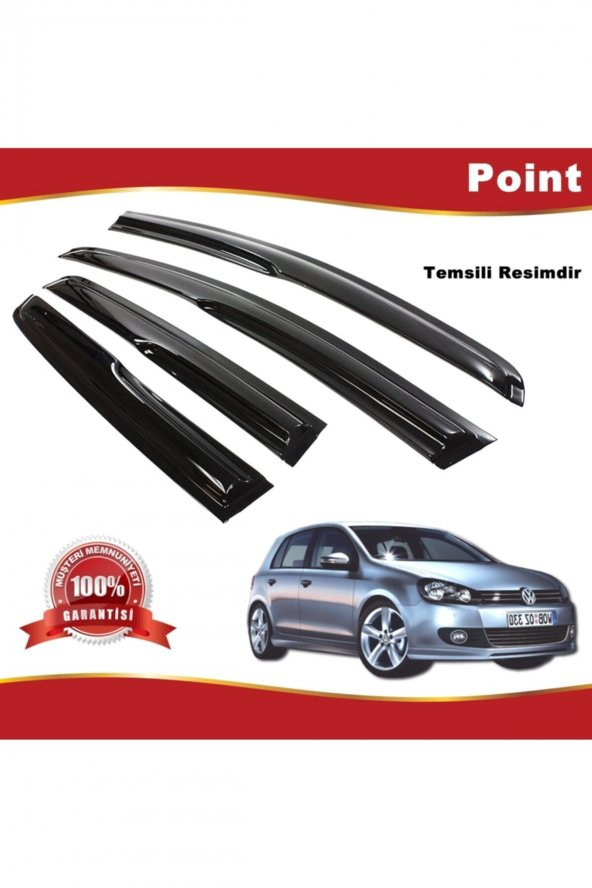 Vw Golf 6 Mügen Cam Rüzgarlığı Hb 2009-2013 Arası 4 Lü Takım ürün görseli 1