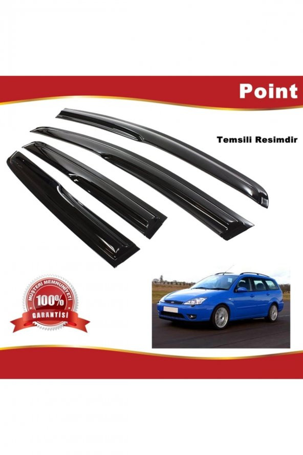Ford Focus 1 Mügen Cam Rüzgarlığı Stw 1998-2005 Arası 4 Lü Takım ürün görseli 1