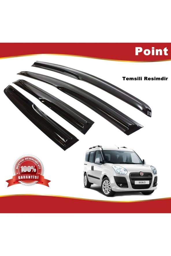 Fiat Doblo 2 Mügen Cam Rüzgarlığı 2010-2020 Arası 4 Lü Takım ürün görseli 1