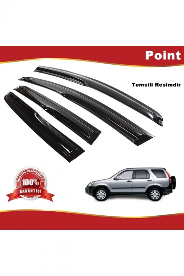 Honda Crv Mügen Cam Rüzgarlığı 2002-2007 Arası 4 Lü Takım ürün görseli 1