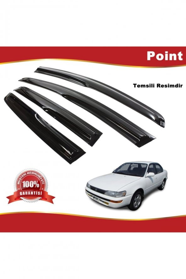 Toyota Corolla Mügen Cam Rüzgarlığı Sedan 1993-1998 Arası 4 Lü Takım ürün görseli 1