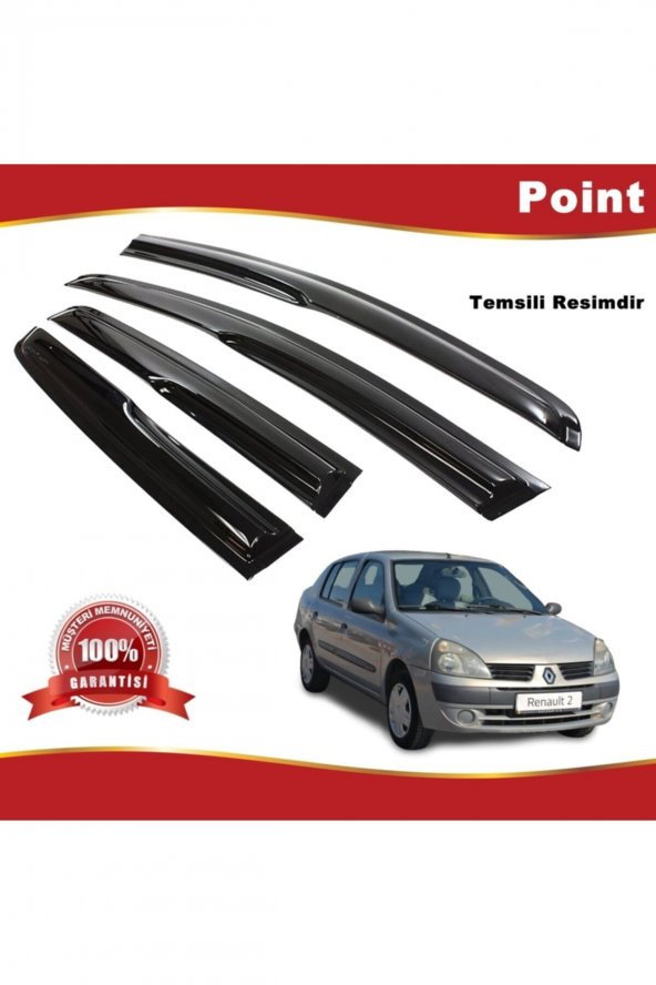 Renault Clio Symbol Mügen Cam Rüzgarlığı 1999-2008 Arası 4 Lü Takım ürün görseli 1