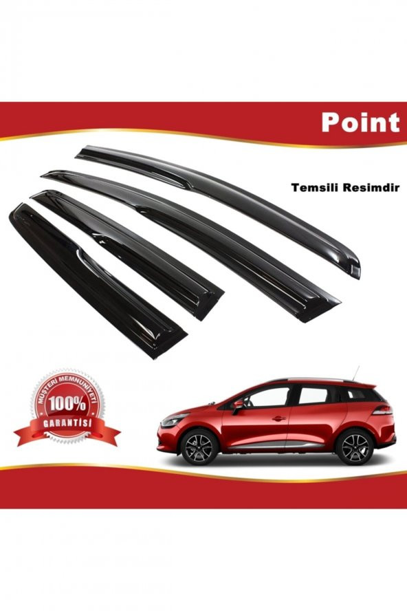 Renault Clio 4 Mügen Cam Rüzgarlığı Stw 2012-2019 Arası 4 Lü Takım ürün görseli 1
