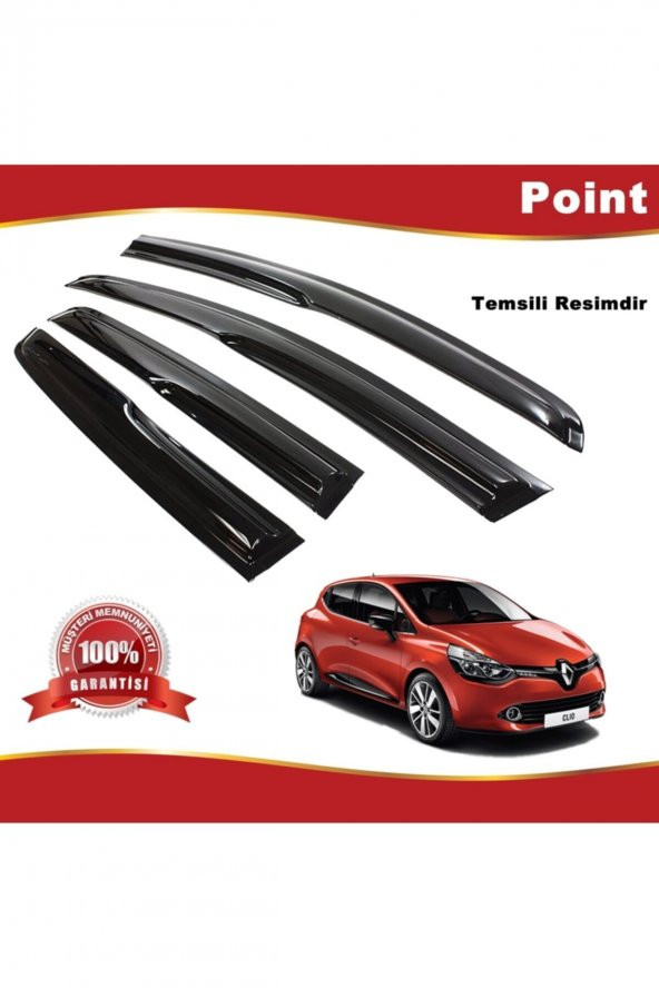 Renault Clio 4 Mügen Cam Rüzgarlığı Hb 2012-2019 Arası 4 Lü Takım ürün görseli 1